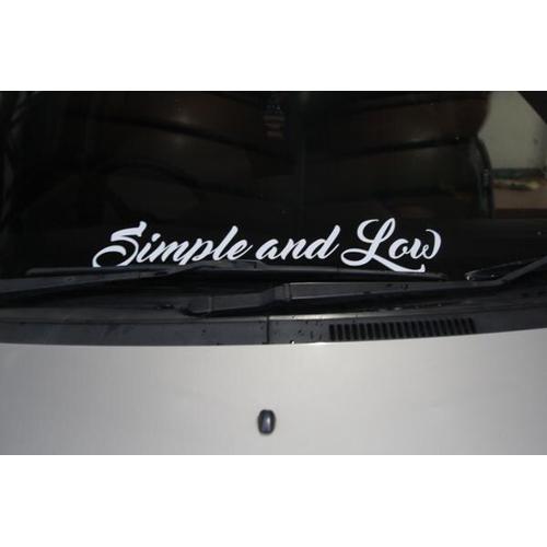 Jual Cutting Sticker simple and low simpleandlow - Kota Malang ...