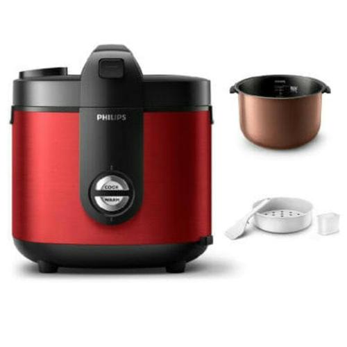 Foto Produk PHILIPS HD-3132 Magic Com New Pot Ceramic Premium HD3132 MERAH dari Grosir PGS