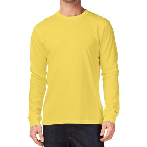Foto Produk KAOS POLOS PRIA KATUN COMBED 30s LENGAN PANJANG WARNA KUNING dari NR_Sport Jersey Murah