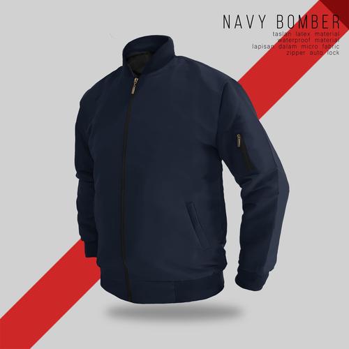 Foto Produk JAKET BOMBER NAVY TASLAN - SIZE S dari bosku.apparel