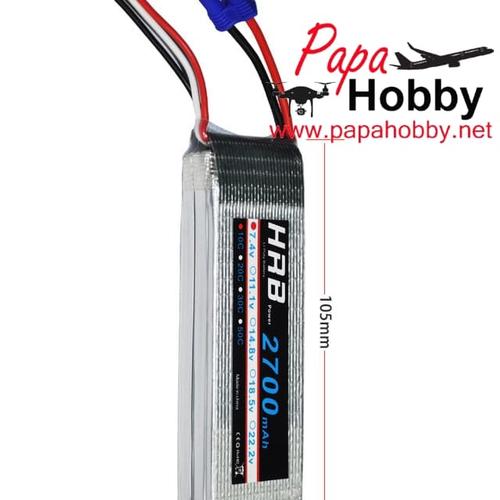Gambar HRB Baterai Lipo 2700 mah 7.4V 2S 10c-20c Hubsan H501 Seri dari Papa Computer Kota Pontianak Tokopedia