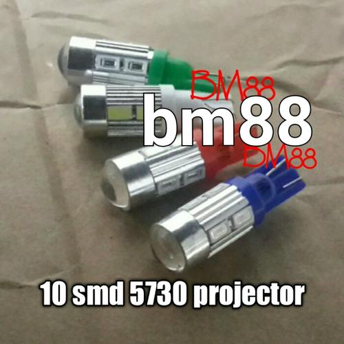 Foto Produk Sen Colok Led T10 10 SMD 5630 / 5730 Projector dari BarokahMotor88