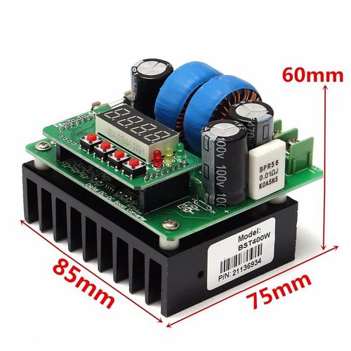 Foto Produk DC-DC Boost Converter Digital 400W DC 8V-80V 10A CC CV dari Batojay