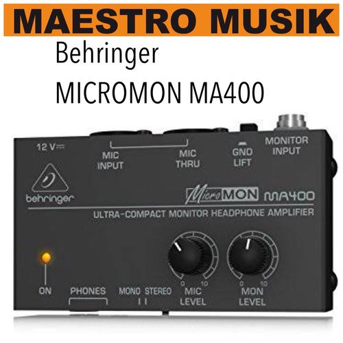 Jual BEHRINGER MICROMON MA400 Monitor Headphone Amplifier