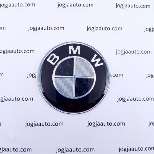 Gambar Emblem Stir Bmw Hitam Putih Carbon 45mm dari jogjaauto Kab. Sleman Tokopedia
