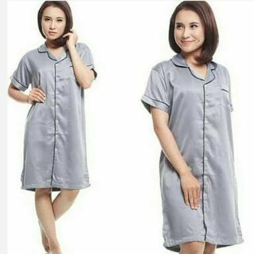 Foto Produk BAJU TIDUR PIYAMA DASTER SATIN POLOS HARGA GROSIR MURAH dari KnC Store