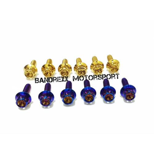 Foto Produk Baut Probolt Hexagonal for Filter Udara Nmax- Xmax- Aerox 155 - Biru dari Bandrexx Motorsport