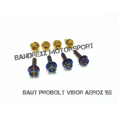 Foto Produk Baut Probolt Visor/ Windshield Yamaha Aerox 155 - Blue dari Bandrexx Motorsport