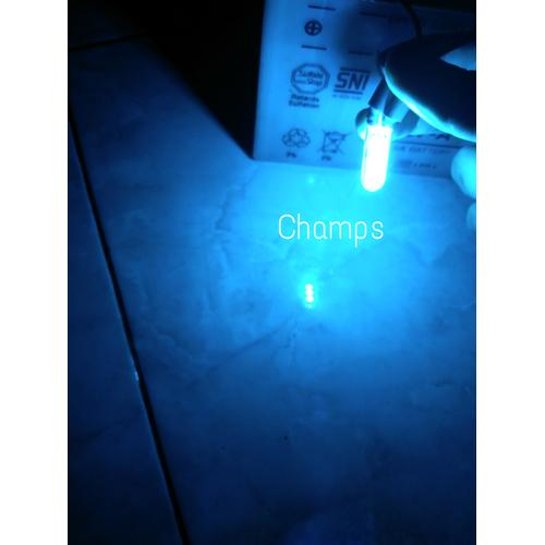 Foto Produk Lampu Senja Motor Mobil Ice Blue T10 Kilometer Sein Luminos Sepasang dari Champs