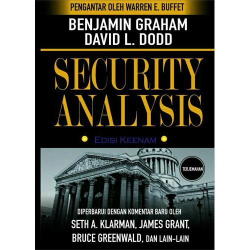 Foto Produk Benjamin Graham - Security Analysis - Bahasa Indonesia - Benjam Graham dari BukuSahamku