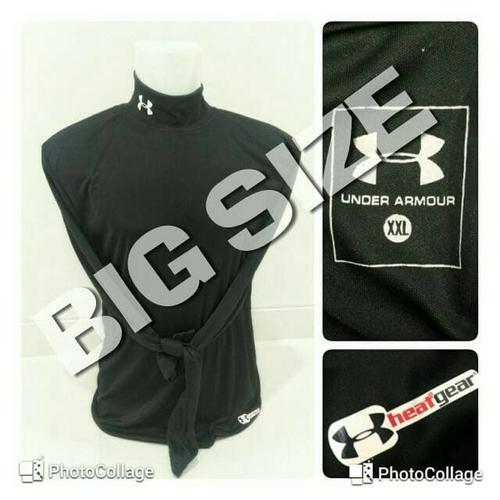 Foto Produk BIGSIZE XL-3XL !! Baselayer / Manset Heatgear UnderArmour Black dari Jersey Grade Ori