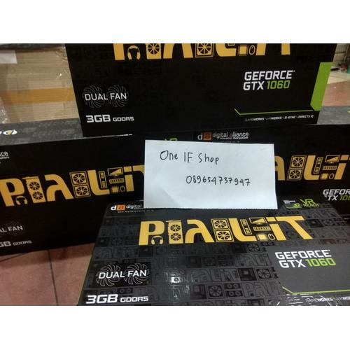 Gambar Digital Aliance Palit Geforce GTX 1060 3GB Dual Fan dari Gywan Shop Jakarta Pusat Tokopedia