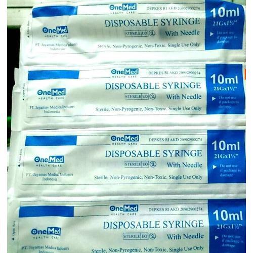 Foto Produk Suntikan - Spet - Disposable Syringe Onemed - 10 Ml - 10 Cc & Jarum dari AVO Grosir