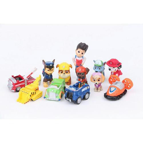 Foto Produk Figure Paw Patrol 1 set lengkap / Topper Cake Paw Patrol dari R&M Toys
