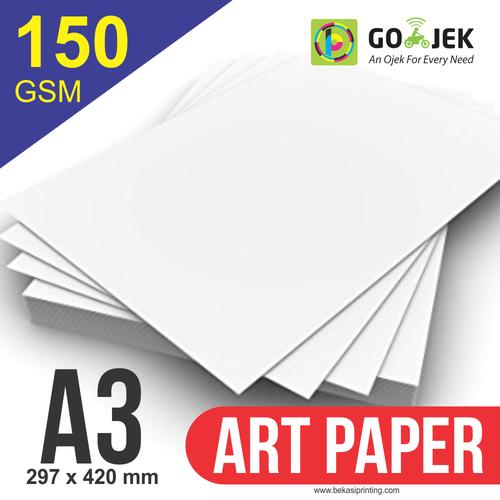 Jual Kertas Printer Art Paper 150 gram Ukuran A3 Kota Bekasi Bekasi