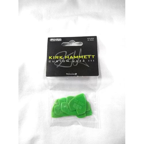Foto Produk Pick Gitar Dunlop Kirk Hammett Signature Jazz iii isi 6Pcs Ori dari tokogading