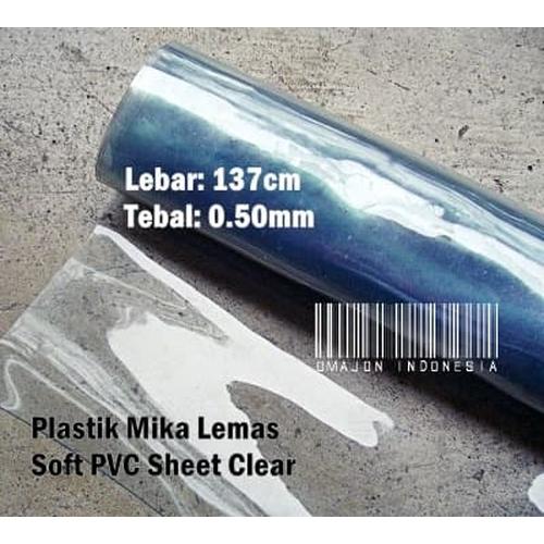Foto Produk Plastik Mika Lemas Bahan Tas / Taplak Meja 137cm Tebal 0.50mm dari Omajon Indonesia