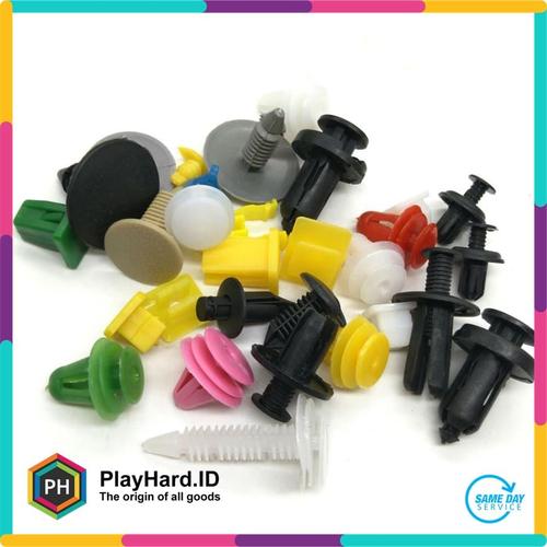Foto Produk Baut Rivet Mobil Universal 200PCS - Multi-Color dari PlayHardID
