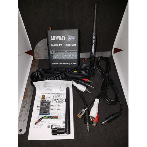 Gambar 1 Paket Channel AV Transmitter dan AOMWAY 5,8G AV Receiver. dari UAV Jakarta Selatan Tokopedia