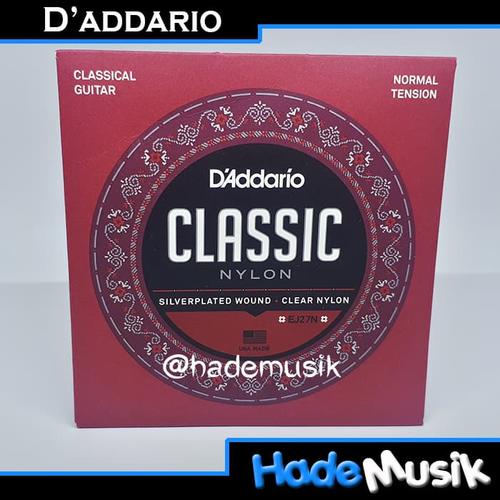 Foto Produk Senar Daddario EJ27N Gitar Nylon, Normal Tension (Original USA) dari Hade Musik