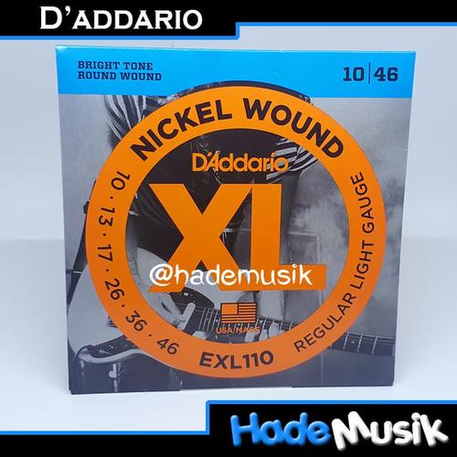 Foto Produk Senar Daddario EXL110 Nickel Wound Gitar Elektrik 10-46 (Original USA) dari Hade Musik