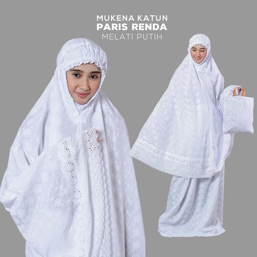 Foto Produk MUKENA KATUN PARIS RENDA MELATI PUTIH dari Pusat Mukena Indonesia