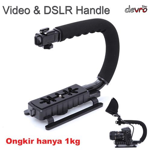 Foto Produk Kamera Stabilizer Grip Video Handle C Shape for DSLR GoPro Xiaomi Yi dari Devro