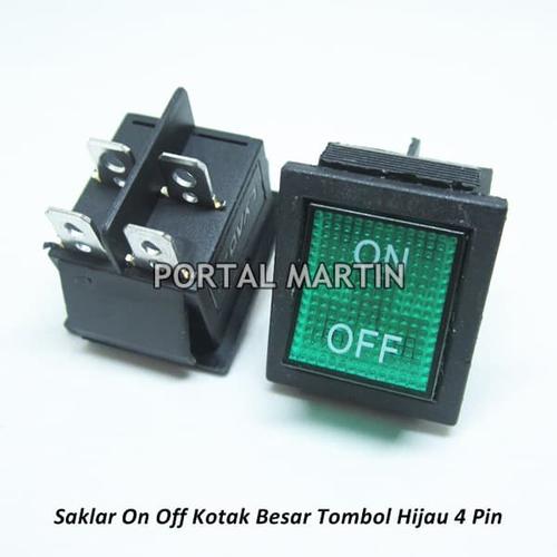 Jual Saklar (Switch) On Off Kotak Besar Hijau 4 Pin - Kab. Bogor ...