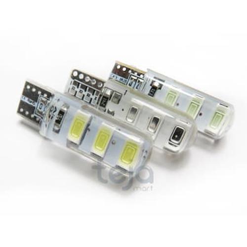 Foto Produk T10 Crystal/Kristal Jelly 6 Mata Led 5730 Lampu Senja Sen Speedometer dari TejaMart