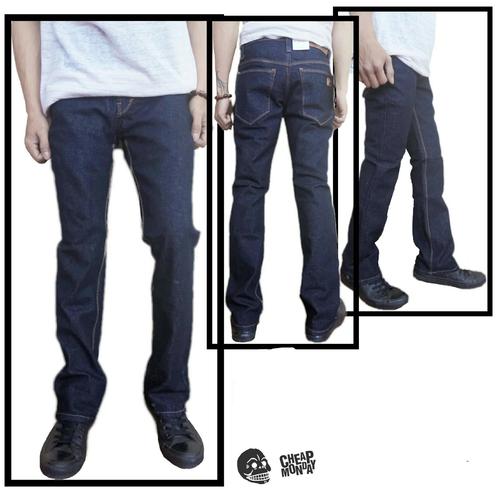 Celana Jeans Cut Bray Pria blue black 