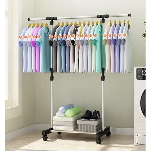 Foto Produk MH X11 Stand hanger single rak Serbaguna dengan 4 roda MEGAHOME MH X11 dari laris_88 computer