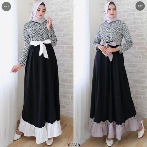 Foto Produk GAMIS PORTUKI RUFFLE BD3318 dari ZulfaButiq03