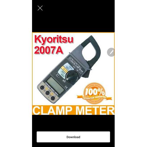 Jual Kyoritsu 2007A Tang Ampere Digital Clamp Meter kyoritsu 2007 A