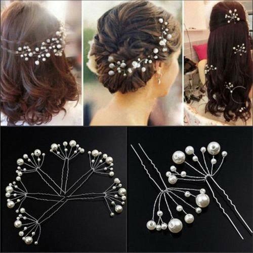 Foto Produk Jepit rambut pengantin mutiara hair piece hiasan rambut wedding dari fairystuffs