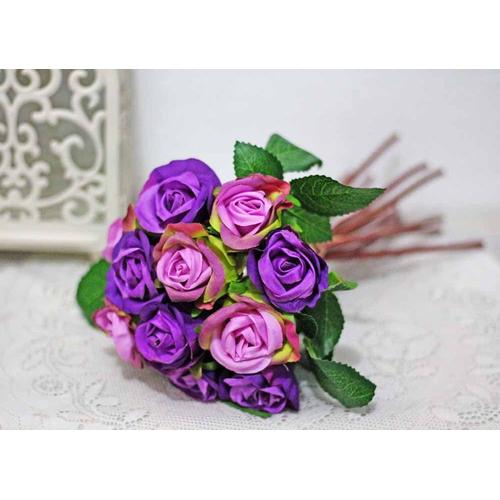 Foto Produk bunga artificial / hand bouquet flower / buket bunga ungu purple dari Shabina
