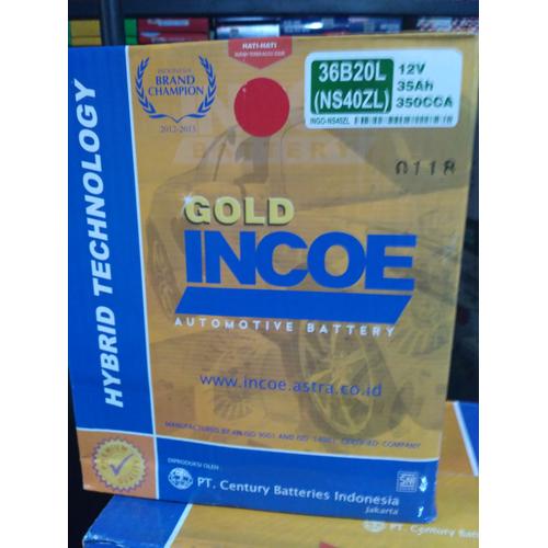 Foto Produk aki mobil agya /ayla merk incoe gold type NS40ZL khusus go send dari Eka Jaya otista