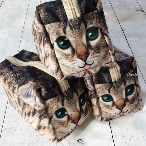 Foto Produk Pouch Make Up Kotak Kucing Lucu buat kado, make up, tempat pensil dari Flirty