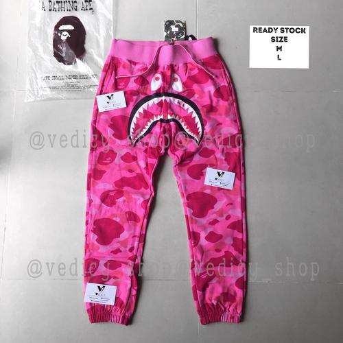 Jual CELANA BAPE SHARK JOGGER PINK CAMO 