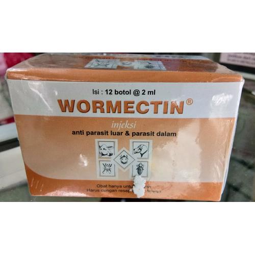 Jual WORMECTIN 2 ML obat scabies cacing kutu kucing kelinci anjing ...