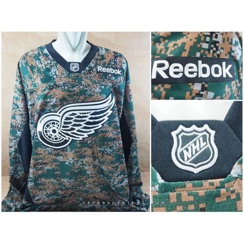 Foto Produk Jersey Hockey NHL Red Wings Camo Original Big Size dari Serba Original