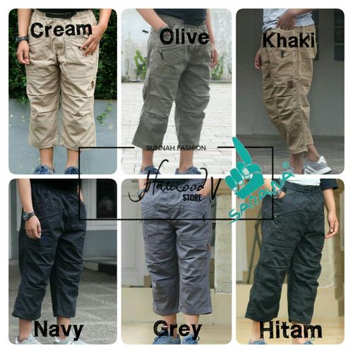 Foto Produk Sirwal Sarawa FR Front Resleting Celana Sirwal Outdoor Sarawa Ori - Black, L dari Hamood Store 7