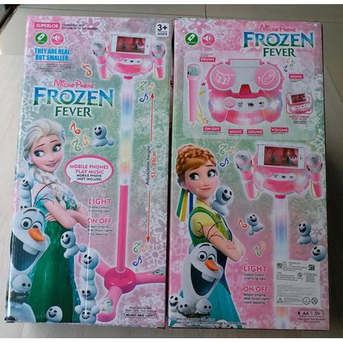 Foto Produk Maianan Anak MICROPHONE FROZEN 6807 DOUBLE MIC MP3 - KADO MAINAN MIC dari Toko-Ku by FAS-TOP