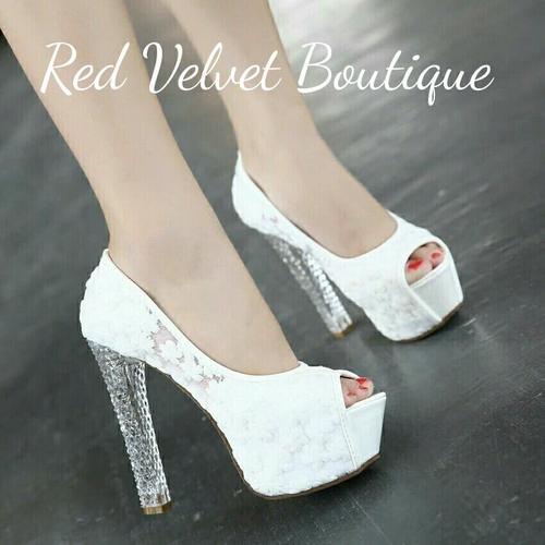 Jual White Brokat Bridal Transpararan 