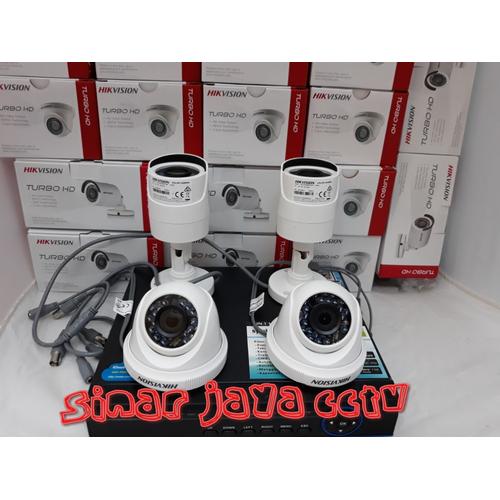 Gambar PAKET CCTV 4CHANEL HIKVISION TURBO HD 2MP dari sinarjaya cctv Jakarta Barat Tokopedia