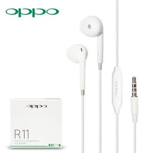 Foto Produk Headset Handsfree Earphone HF OPPO R11 ORIGINAL 99 % Good Quality dari KortingStore