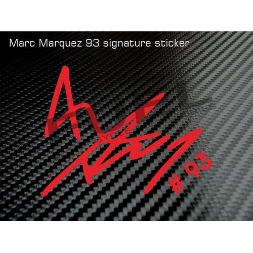 Foto Produk Sticker/Stiker Marc Marquez Signature (tanda tangan) - MM 93 dari Fuel