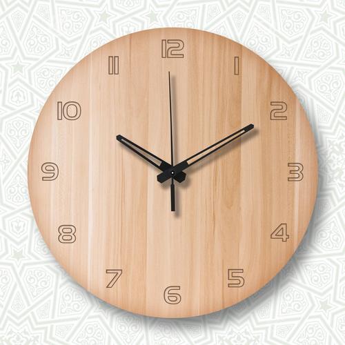 Jual Jam Dinding Kayu Unik Artistik Natural Wood 2 Kota Malang