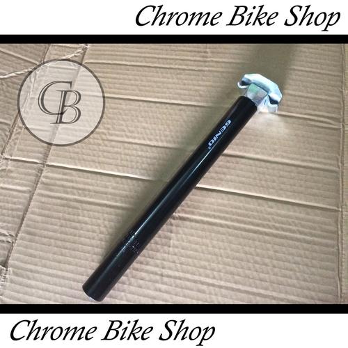 Foto Produk Seatpost Tiang Sadel Sepeda 27.2 Alloy Hitam 30cm Genio dari Chrome Bike Shop