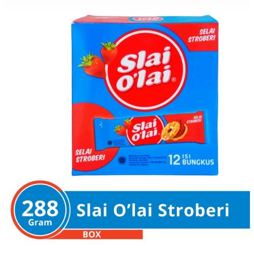 Foto Produk Slai Olai Stwaberry 1box12psc*24 G dari toko dua putra