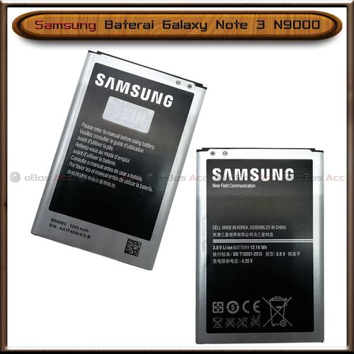 Foto Produk Baterai Samsung Galaxy Note 3 N9000 Original Batre Batrai HP dari oBos Acc